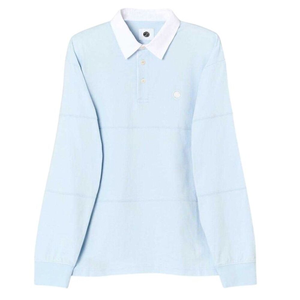 Pretty Green Mens Islington Rugby Shirt / Light Blue